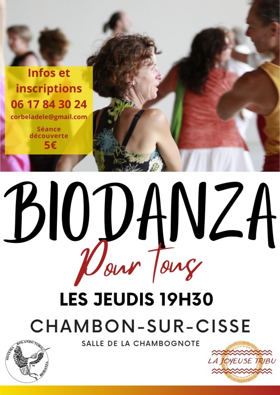 Biodanza à Chambon-sur-Cisse (41-Loi-et-Cher)